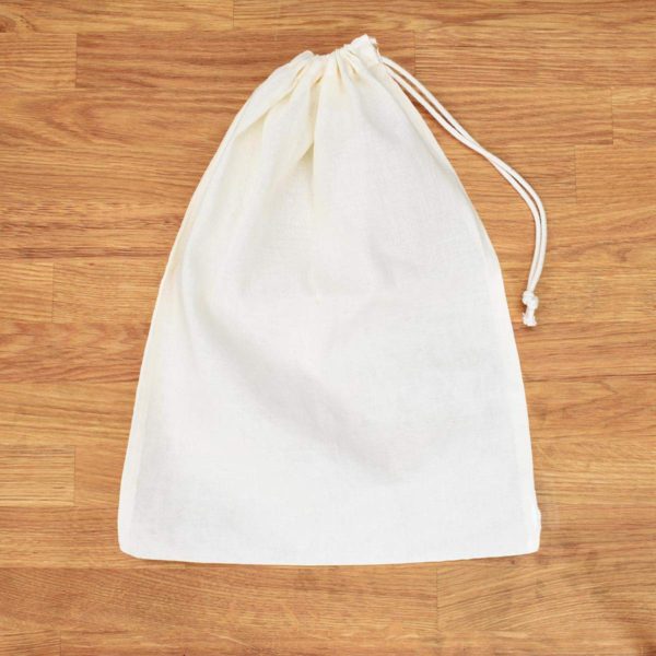 Cotton Drawstring Nut Milk Bag Unbleached (10x12 inch)Bag