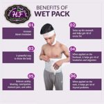 Cotton Wet Pack Patti Head Neck Stomach Set by HFR Apply