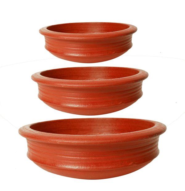 Earthen Handi Kadai Clay Pots by Ecocraft India Online Set