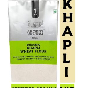 Organic Khapli Emmer Wheat Flour - 1 KG By Ancient Wisdom