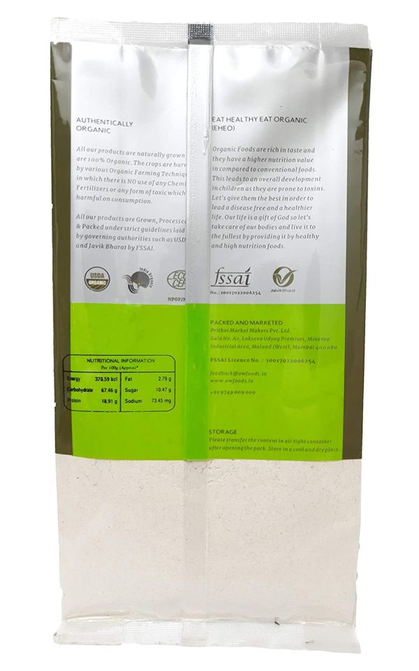 Organic Khapli Emmer Wheat Flour - 1 KG By Ancient Wisdom back