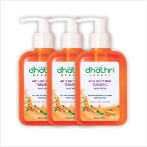 Best Anti-Bacterial Hand Wash with Turmeric - Pack of 3 by Dhathri
