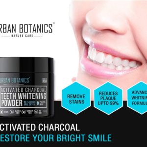 Activated Charcoal Teeth Whitening Powder by UrbanBotanics Women