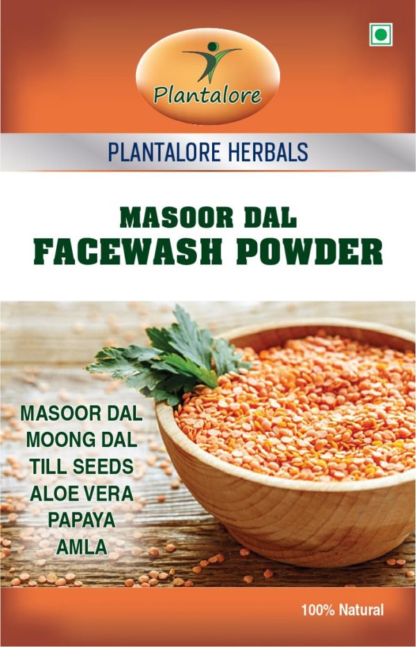 Natural Facewash Powder Masoor Dal by Plantalore Herbals