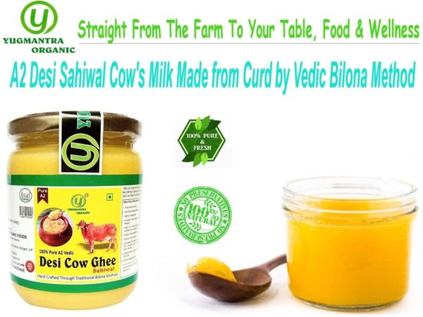 Pure A2 Milk Shudh Desi Sahiwal Cow Bilona Ghee by Yugmantra Organic Foods product